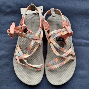 NWOT Chaco Girl's ZX/1 Ecotread Aerial Rosette Sandals